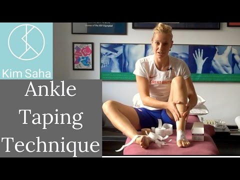 How to tape your own ankle- inversion sprain
