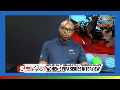 Fifa's Davis Ndayisenga speaks on the Women's Fifa Series in Nairobi