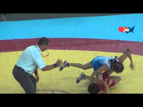Cadet World W - Regina Doi (USA) tech. fall Chia (ROM), 40 kg