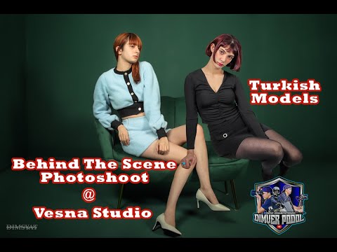 Behind The Scene Photoshoot at Vesna Studio w/ 2 Beautiful Turkish Model