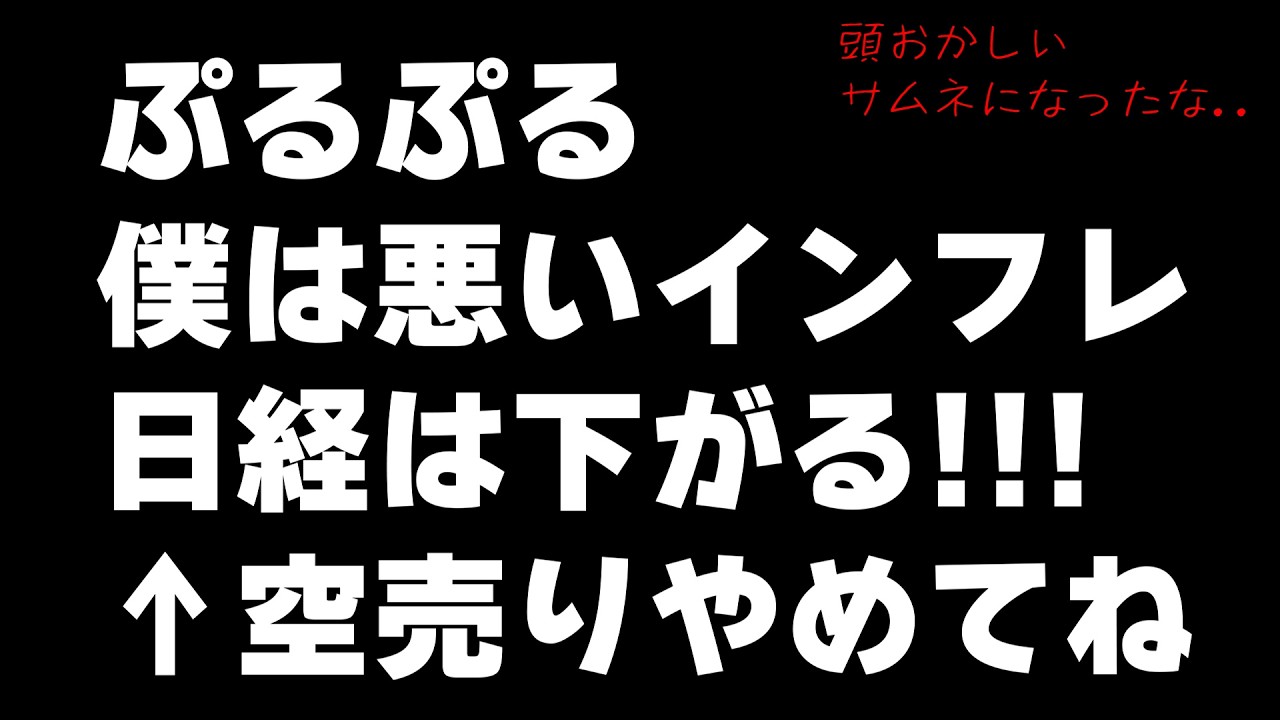 日経レバを買いながら日経を売り煽る動画