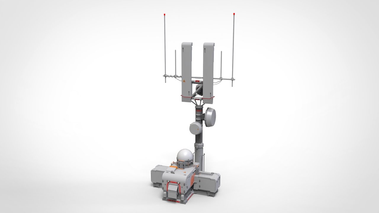 Antena de fic&ccedil;&atilde;o cient&iacute;fica 16 Modelo 3D
