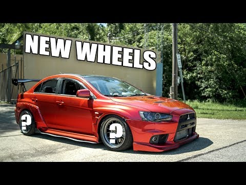 NEW WHEELS FOR THE EVO X!