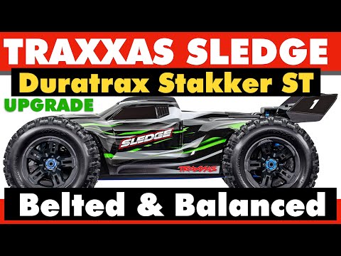 Traxxas Sledge Wheel & Tires Upgrade - Duratrax Stakker ST Belted - Cheap @ $39.99