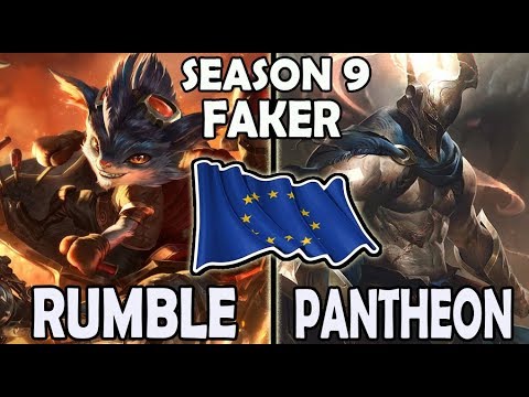 SKT T1 Faker RUMBLE vs PANTHEON [ MID ] Lol Master EUW