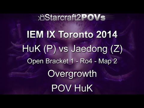 SC2 HotS - IEM IX Toronto 2014 - HuK vs Jaedong - OB1 Ro4 - Map 2 - Overgrowth - HuK