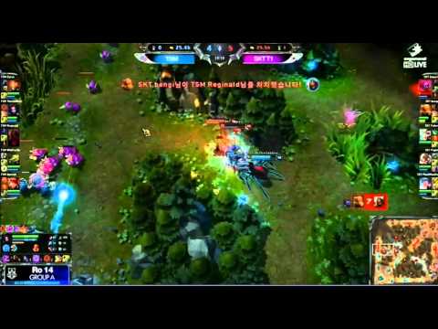 SKT T1 vs TSM team fight