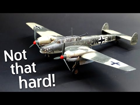 An Easy Kit? Hobbyboss Messerschmitt Bf110 in 1/72 Scale - Build & review
