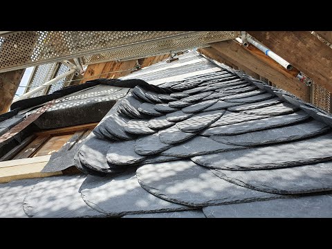 Schieferkehle am Gaube - Altdeutsche Deckung - Nicolaikirche Alfeld