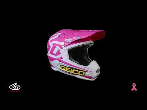 Christian Craig's Custom Painted PINK 6D ATR-1 Helmet - Breast Cancer Awareness