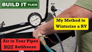 How to Use Air to Winterize RV Pipes