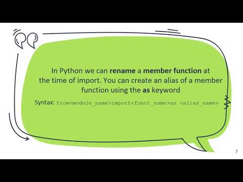 Python Modules Part 4 Aliasing