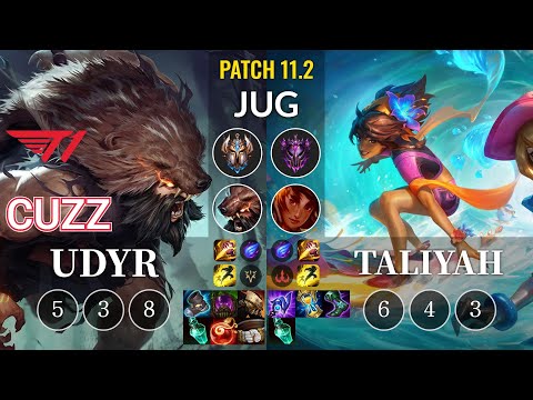 T1 Cuzz Udyr vs Taliyah Jungle - KR Patch 11.2