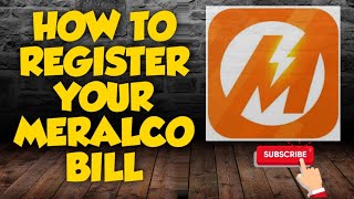 MERALCO ONLINE REGISTRATION TO CHECK YOUR BILL
