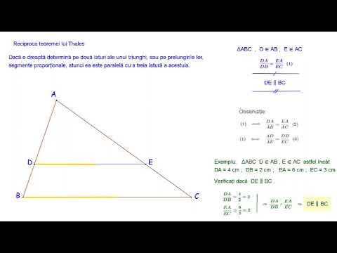 Reciproca teoremei lui Thales