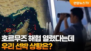 [뉴스특보] 호르무즈 해협 열렸다는데…우리 선박 상황은? / 연합뉴스TV (YonhapnewsTV)