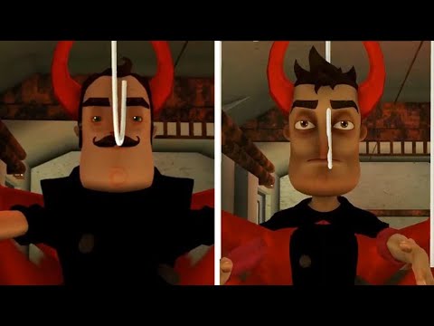 ROBLOX PIGGY 2 DEVIL NEIGHBOR VS DEVIL PLAYER MARI JUMPSCARE