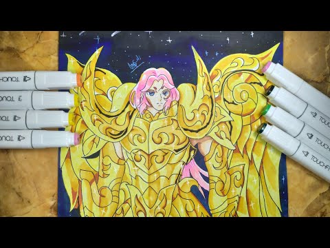 Let's Draw! God Cloth Aries Mu from Saint Seiya "Soul of Gold" series | Thankyou for 500 subs♥️