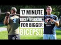 THE HARDEST 17 MINUTE BICEP WORKOUT EVER!!!