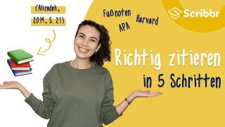 Richtig zitieren in 5 Schritten | Scribbr 🎓