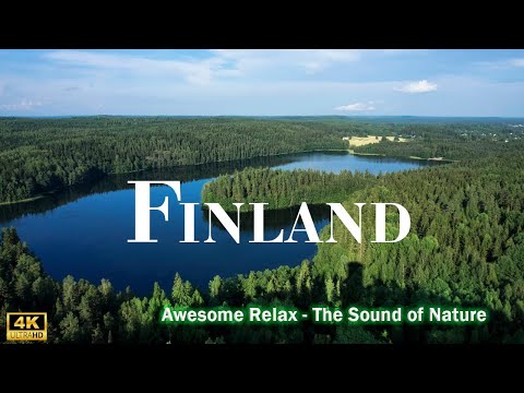FLYING OVER FINLAND ( 4K UHD ) - Relaxing Music Along With Beautiful Nature Videos 4K Video Ultra HD