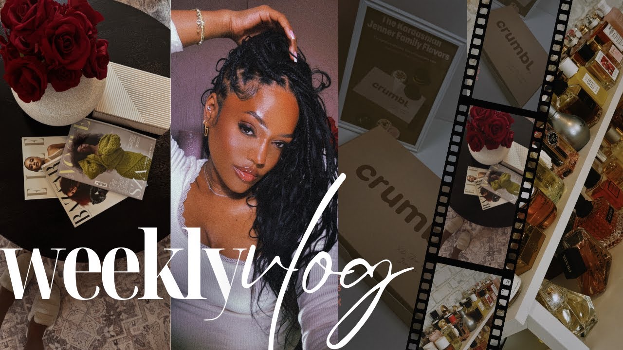 weekly vlog - spring refresh, fragrance collection, kardashian crumbl cookies, family time & more
