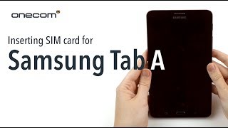 Insert SIM for Samsung Tab A