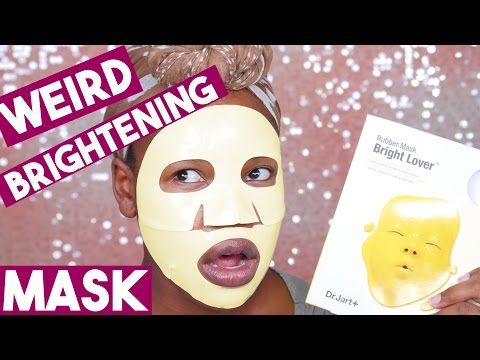 TRYING OUT THE NEW DR JART BRIGHT LOVER RUBBER MASK