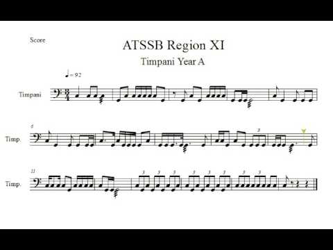 ATSSB Region 11 Timpani Etude Year A