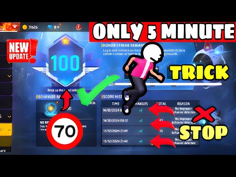 Honor Score Kaise Badhaye 💯 | How To Increase Honor Score In FF | Free Fire Honor Score Problem
