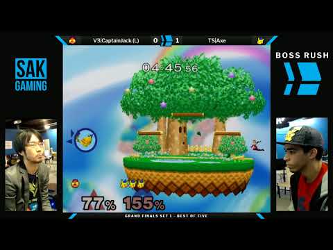 Boss Rush Captain Jack - Grand Finals - V3|Captain (Sheik) (L) Jack vs TS|Axe (Pikachu)