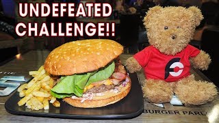Undefeated Monster Burger Challenge w/ Fried Chicken!!
