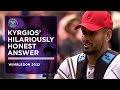 Nick Kyrgios' Hilarious Wimbledon Honesty #shorts