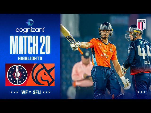 Cognizant Major League Cricket Game 20 Highlights | Washington Freedom Vs. San Fransisco Unicorns Cognizant Major League Cricket Game 20 Highlights | Washington Freedom Vs. San Fransisco Unicorns