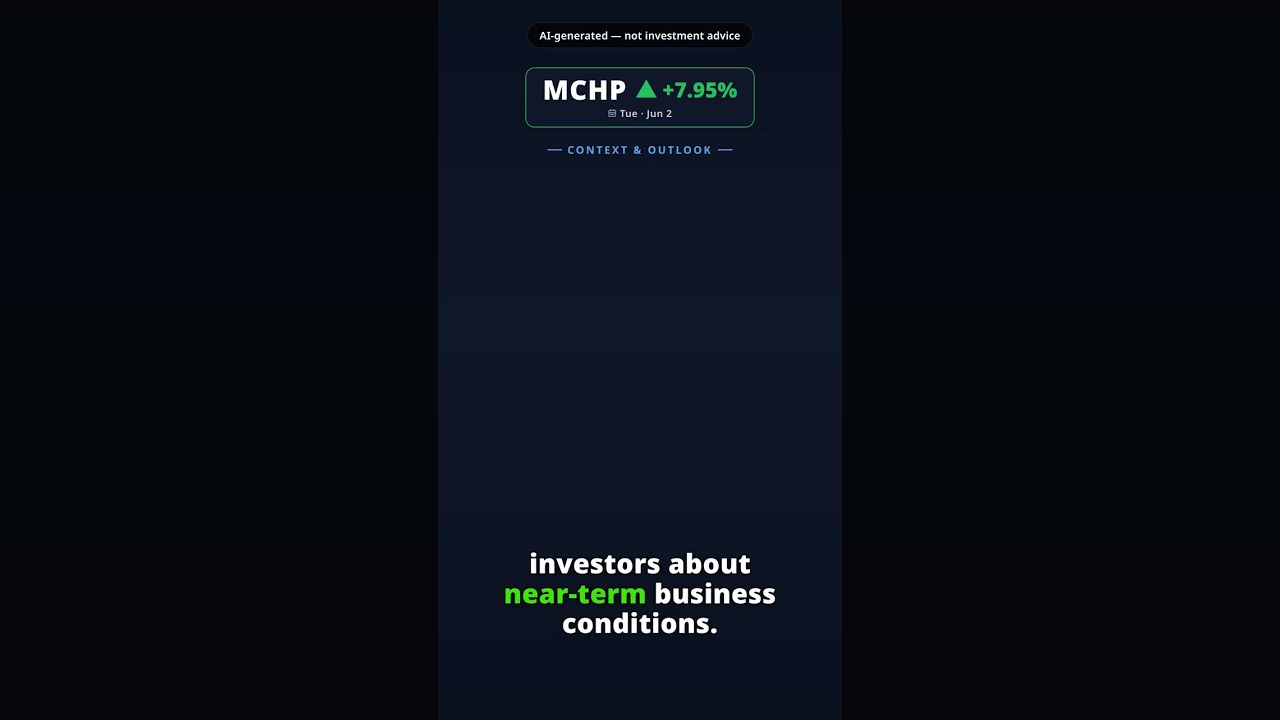 Why Is Microchip Technology Stock Leaping Today? MCHP +7.95% (Jun 2) — Data Center Analyst Note