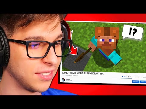REAZIONE AL MIO PRIMO VIDEO DI MINECRAFT ITA