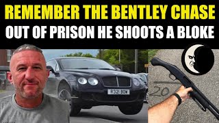 Bentley Car Chase Cage Fighter, shoots a man through a door at the highest pub. True Crime.