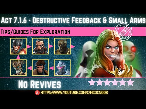 MCOC: Act 7.1.6 - Destructive Feedback & Small Arms - Tips/Guides - No Revives - Story quest(Book 2)