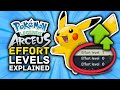 Pokemon Legends Arceus Effort Levels, EVs, IVs & How To Level Up Your Stats