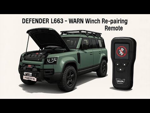 How To Reset Land Rover Defender L663 Warn Xeon Platinum Winch Remote Controller & Re-pairing
