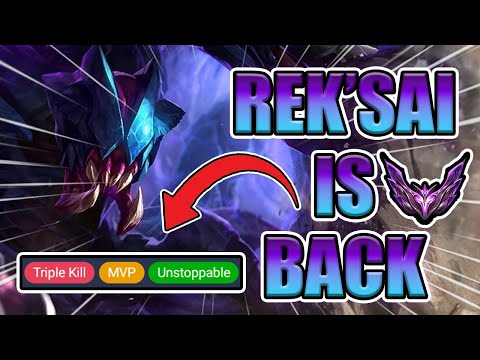 Feindliche Jungler mit den Rek'Sai-Buffs niedertrampeln