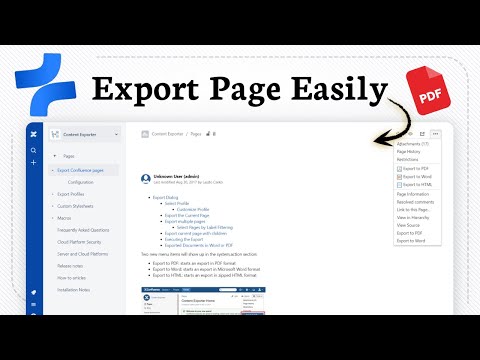 How to Convert a Confluence Page to PDF (export content quickly)