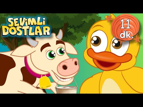 Hayvanlar ve Seslerini Öğreniyorum🧡🐮 Sevimli Dostlar ile Bebek ve Çocuk Şarkıları I Adisebaba TV