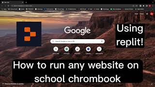 How to open any website on a school computer!