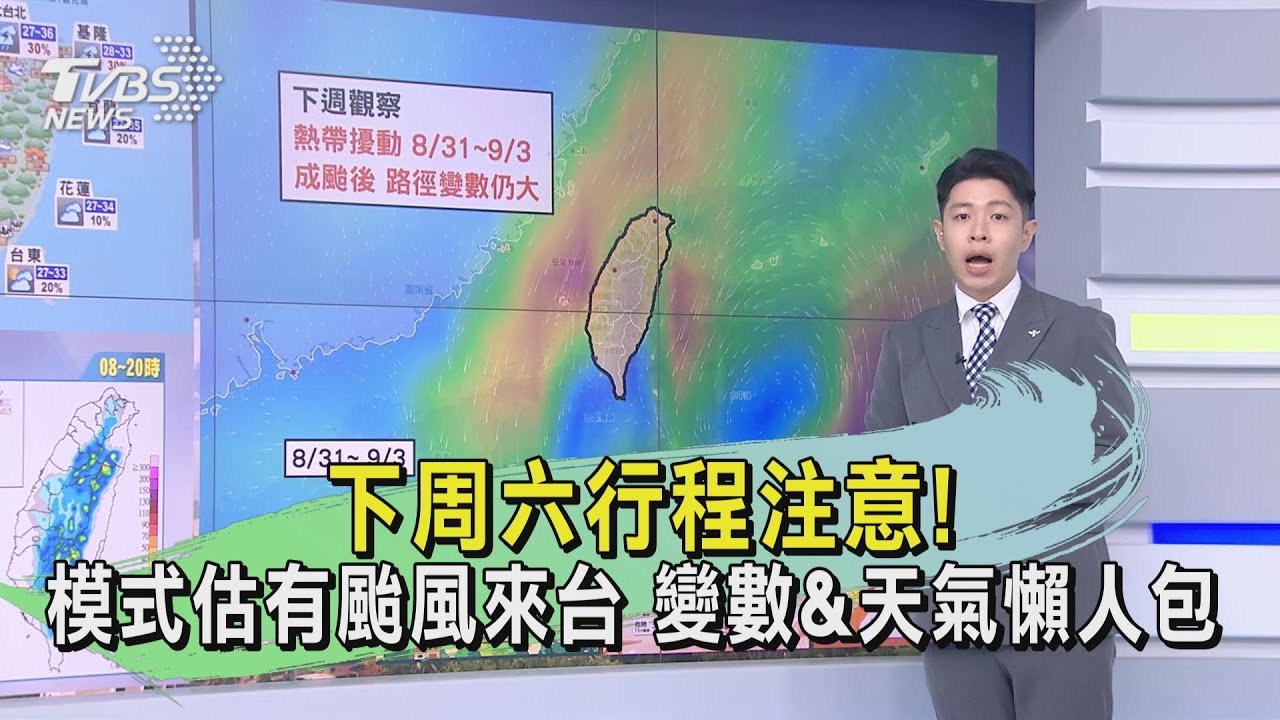 下週六行程注意! 模式估有颱風來台 變數&天氣懶人包