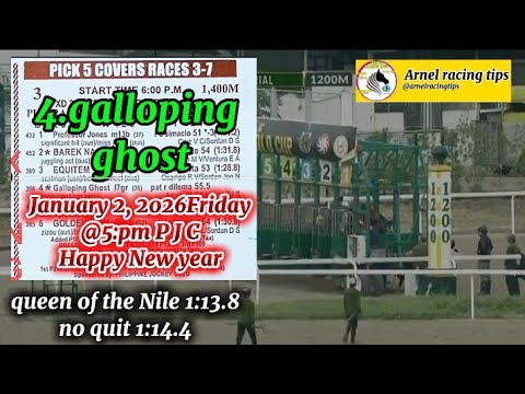 PJC ARNEL RACING TIPS FRIDAY @5:PM JANUARY 2, 2026 @PhilippineJockeyClub HAPPY NEW YR BYANG KRERISTA