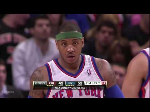 Carmelo Anthony vs Chicago Bulls Highlights (43points!)