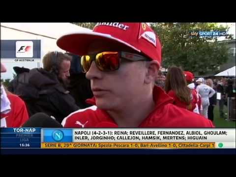 Melbourne, Räikkönen post race interview - 16/03/2014