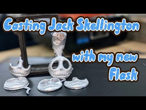 I got a new Casting Flask!  Casting Jack Skellington with my (Cast Master Elite)