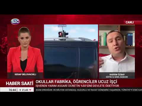 Genel Başkanımız Kadem Özbay, mesleki eğitimdeki sorunları Sözcü televizyonundan Serap Belovacıklı’ya değerlendirdi. Özbay, 